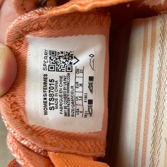 Sperry Slip On Lounge Away Sneaker Orangey Light Peach Women's 6 - Picture 9 of 14